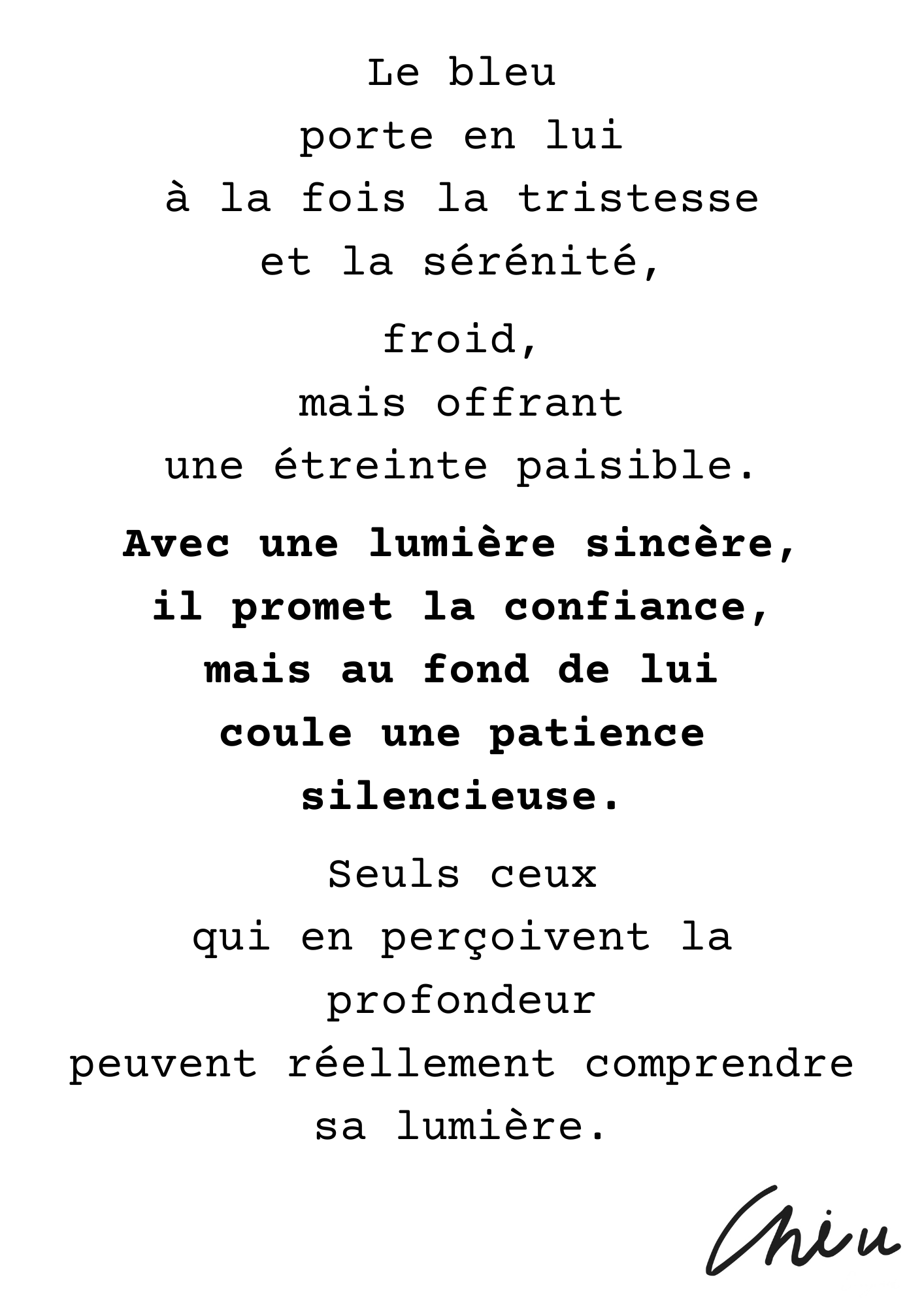 Bleu - French Version