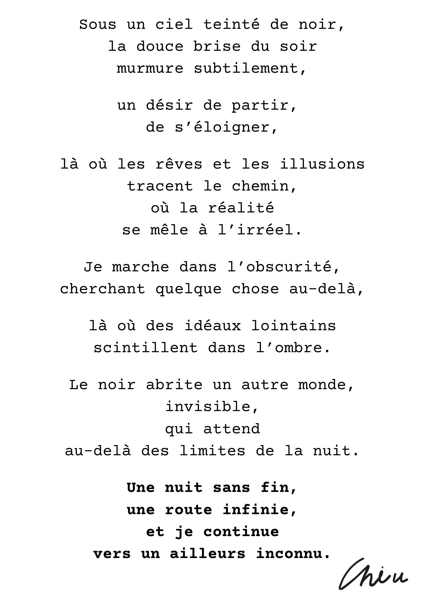 Noir - French Version